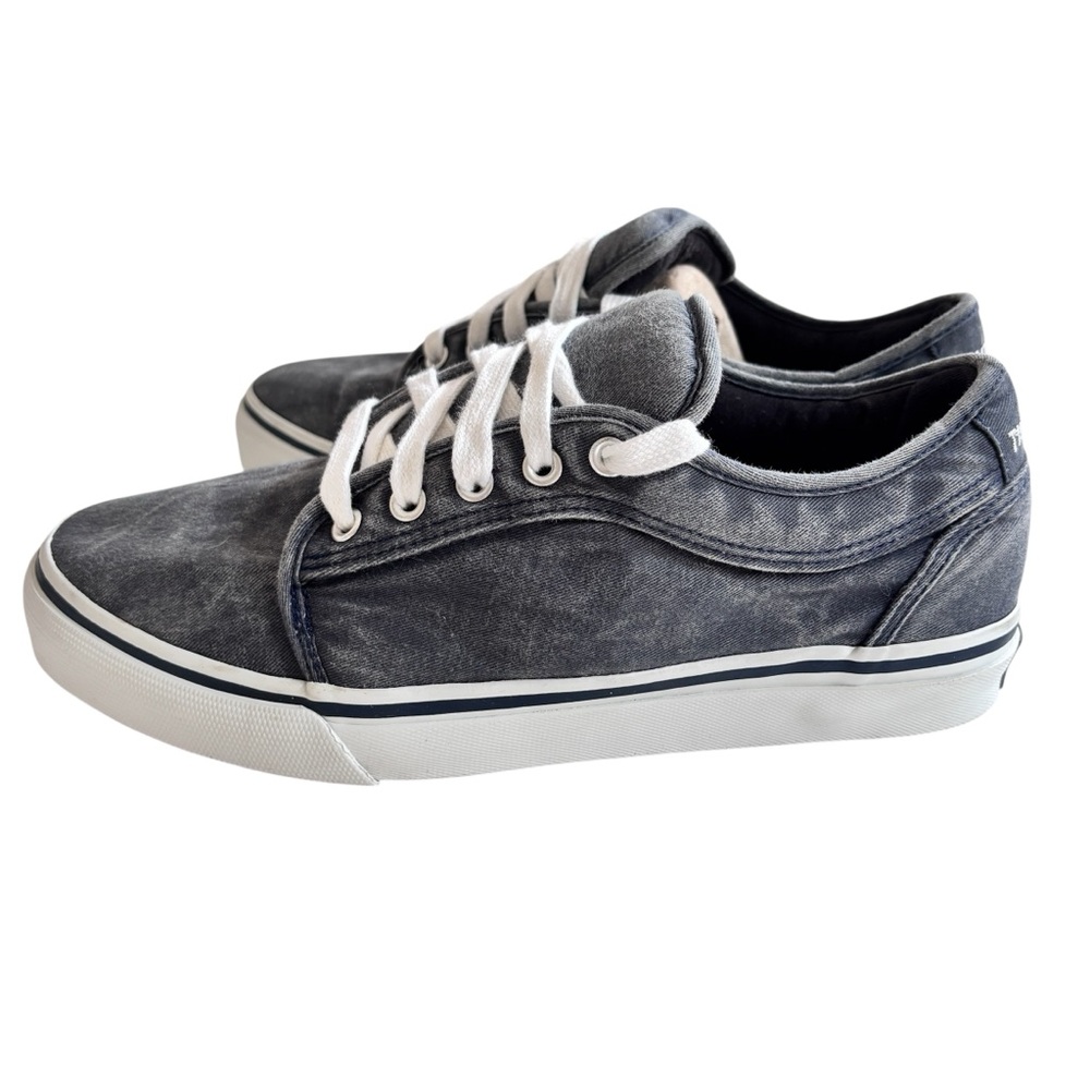 Tin Haul Men’s Grey Distressed Canvas Sneakers Size 9.5